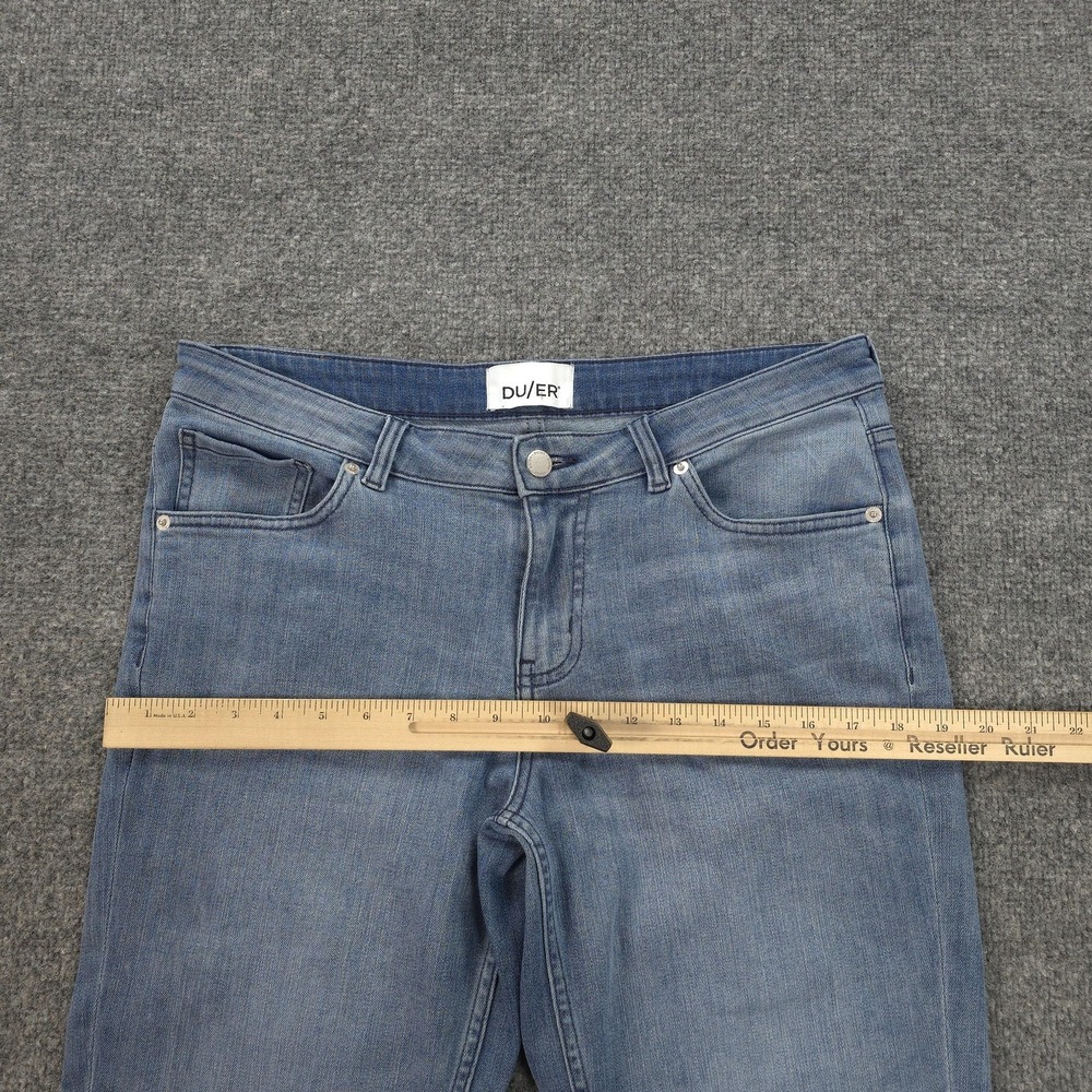 DU/ER Jeans Womens 30x29 Blue Performance Denim Girlfriend Stretch Work Casual - Picture 10 of 15